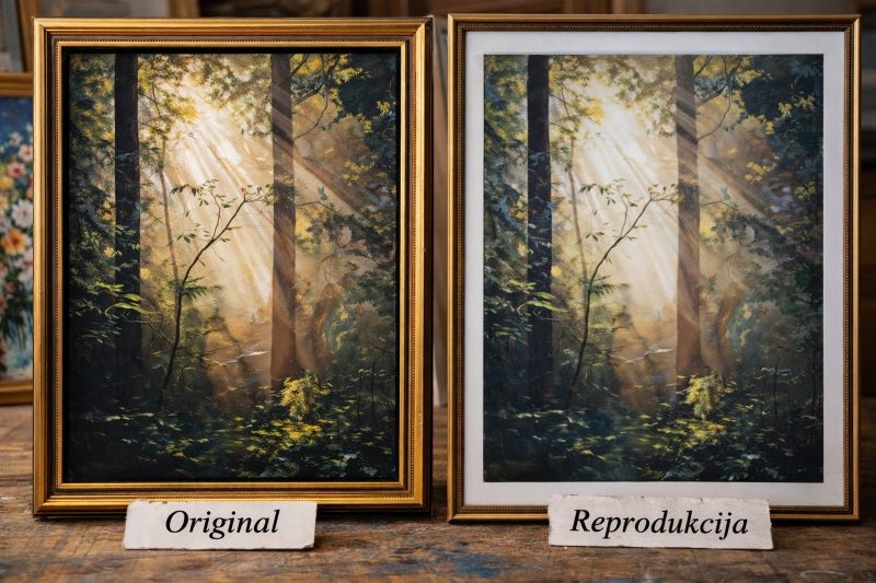 Razlika između originalne slike i štampane reprodukcije